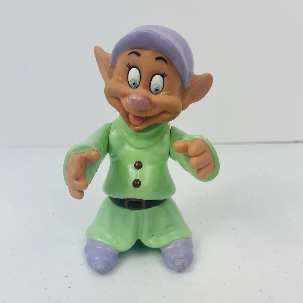 DOPEY Vintage Snow White and the Seven Dwarfs Vinyl Toy Doll Figure‎ Figurine 5